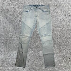 Men’s Decoy Pacsun Light Wash Moto Jeans Size 36